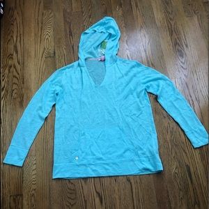 Lilly Pulitzer NWT XS hoodie sweater. Turquoise.